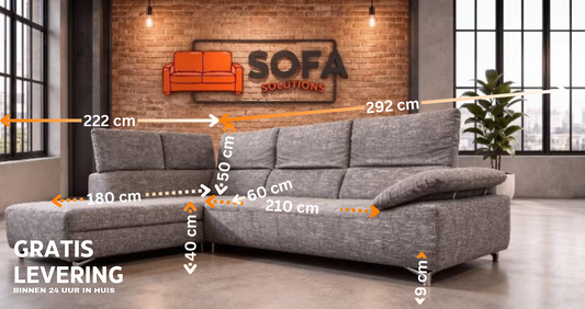 Montèl Unique Stoffen Hoekbank – Diepe Lounge Zit – Modern Nederlands Comfort – Gratis Levering