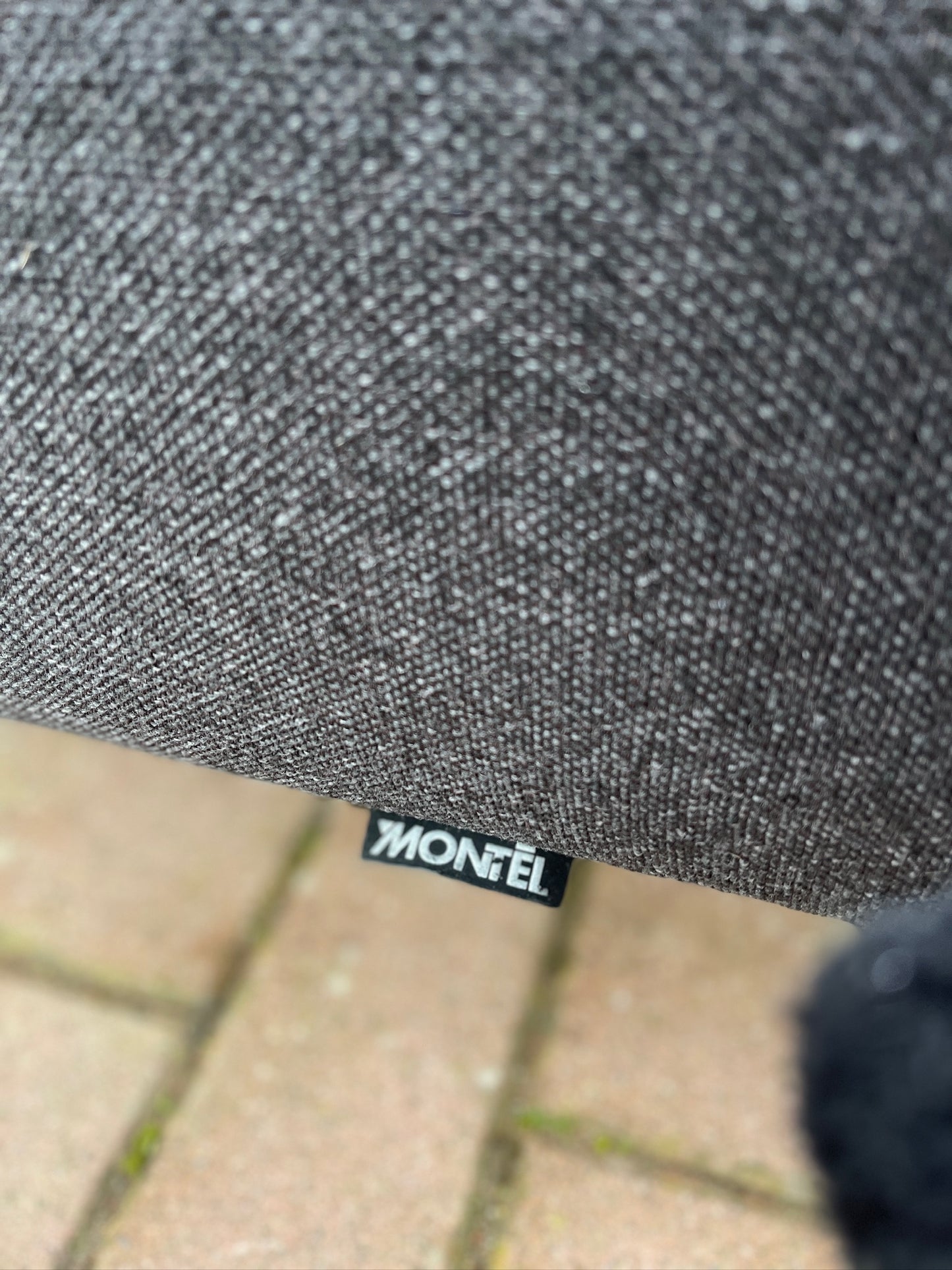 GRATIS LEVERING HEEL BENELUX + DACH Montel 3-zits Antraciet Bankstel + Hocker