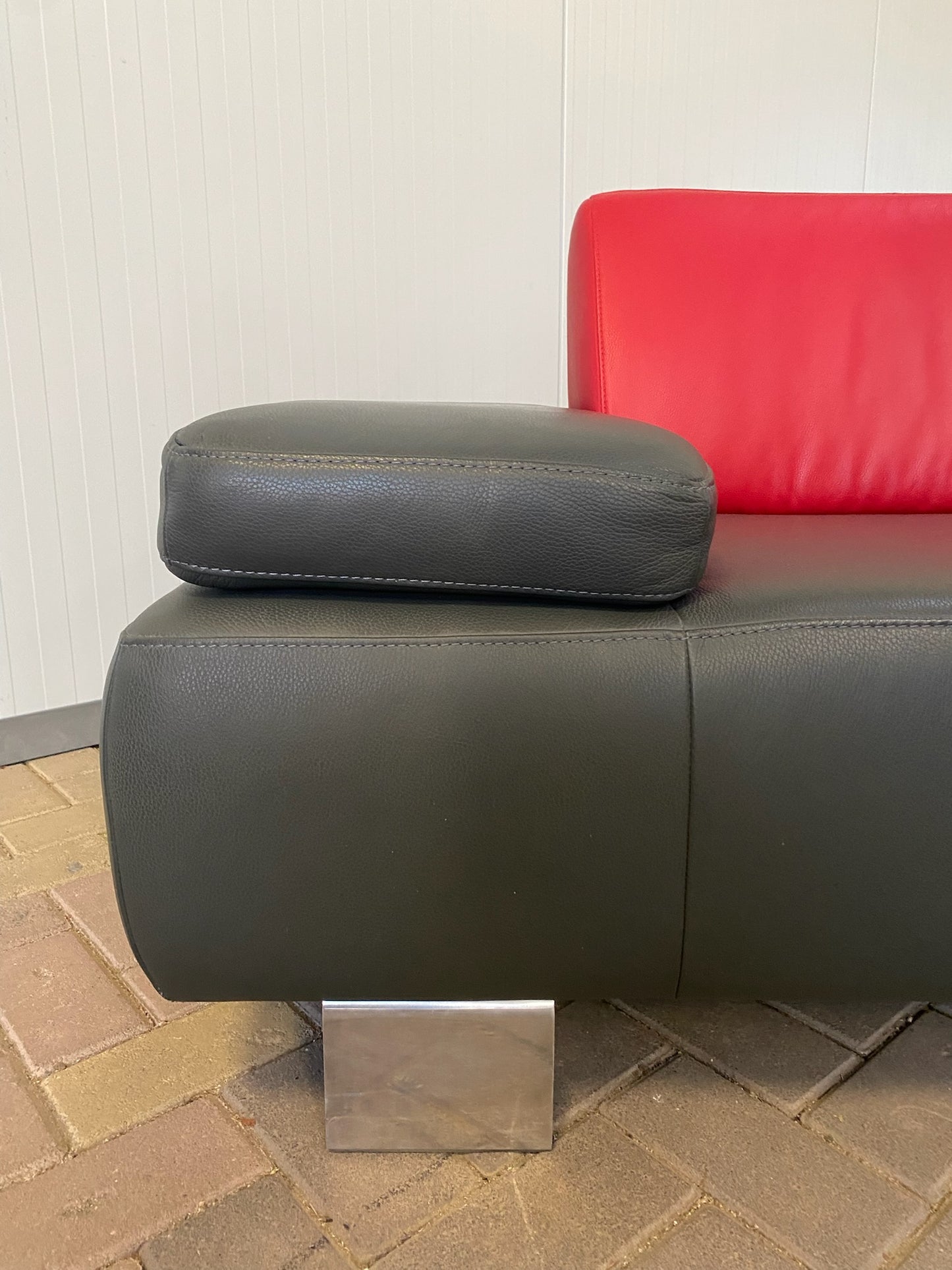 GRATIS LEVERING HEEL BENELUX + DACH Design Montel Echt Leer Hoekbank