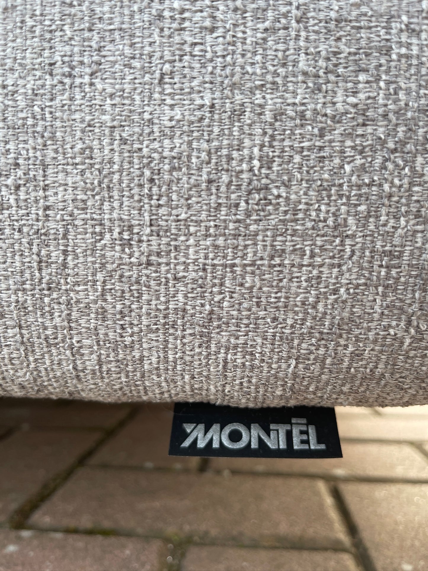 GRATIS LEVERING HEEL BENELUX + DACH Montel Grijs 4-zits Stoffen Bankstel
