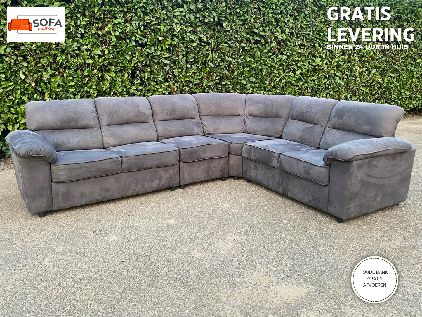 GRATIS LEVERING HEEL BENELUX + DACH Mooie Stoffen Hoekbank