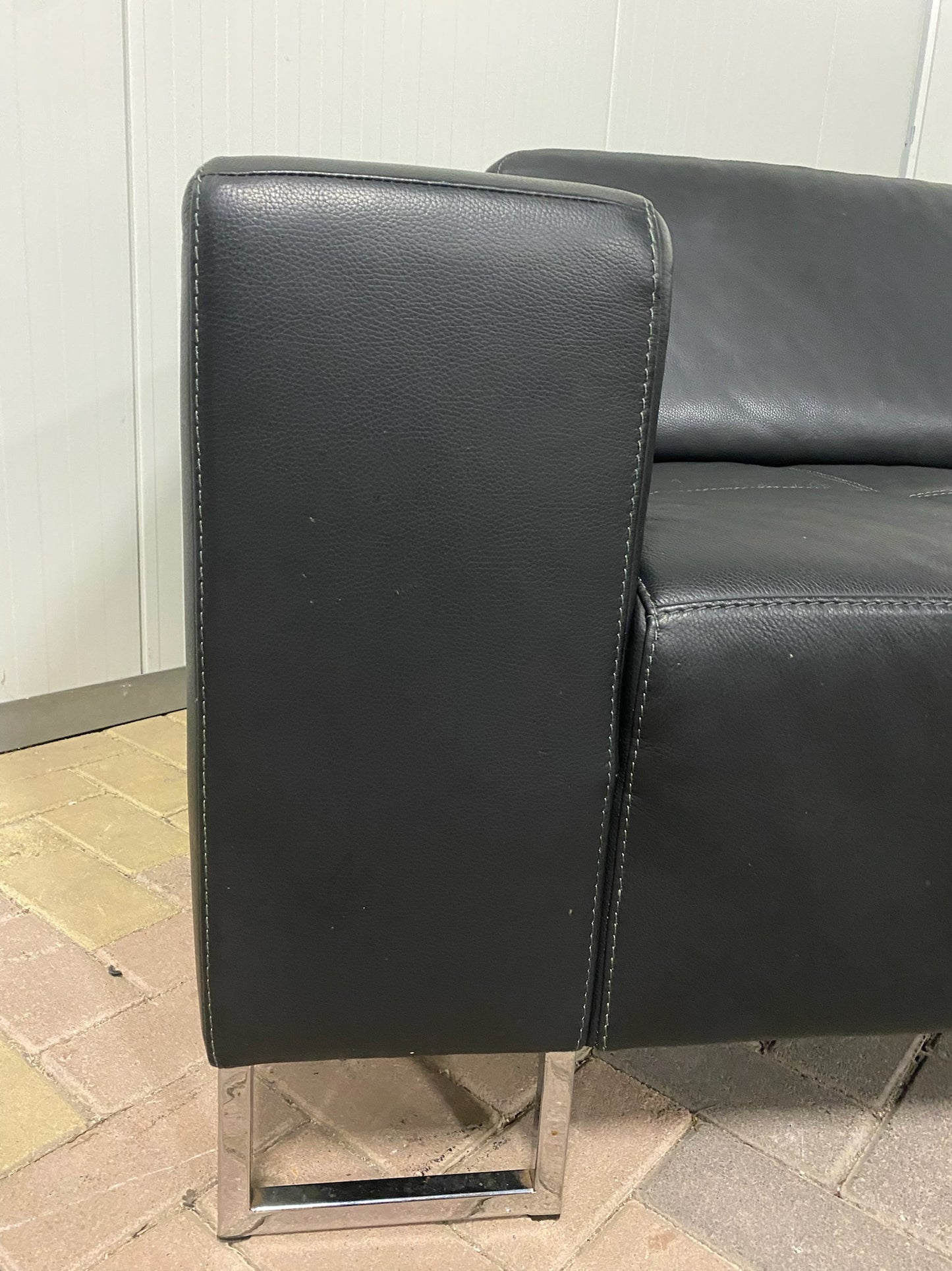 Piet Klerkx Grote Leren Hoekbank–Ruime Lounge Zit–Gratis Levering