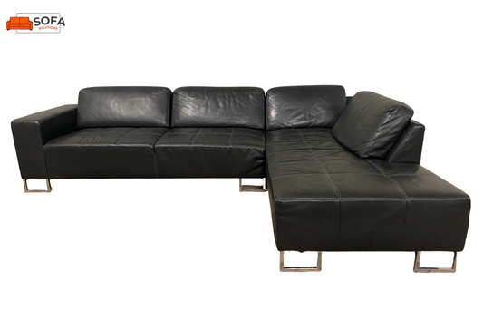 Piet Klerkx Grote Leren Hoekbank–Ruime Lounge Zit–Gratis Levering
