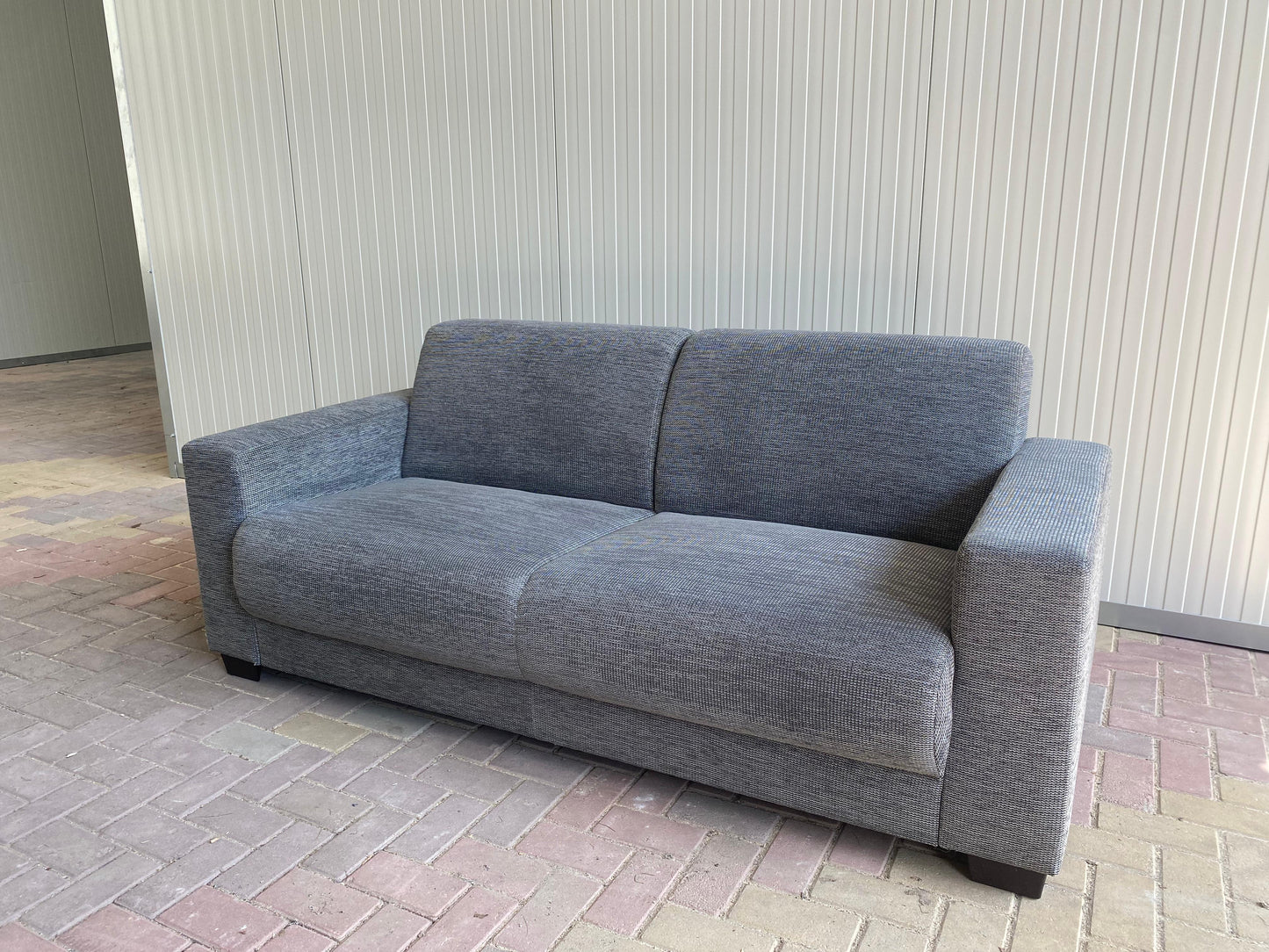 GRATIS LEVERING HEEL BENELUX + DACH Moderne Grijs Stoffen 3-zits Bankstel