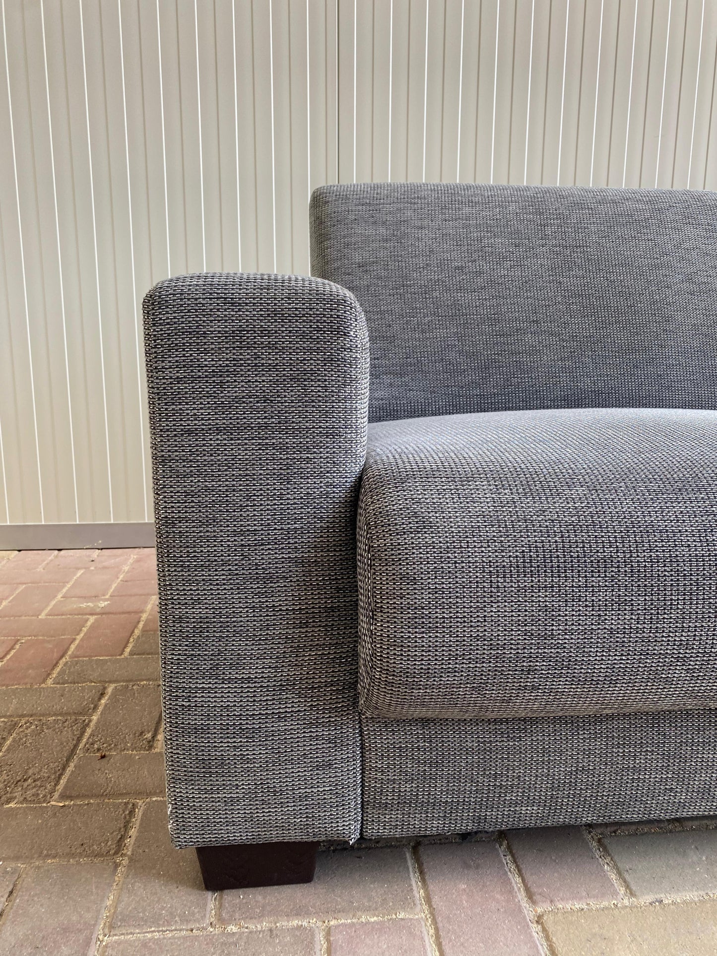 GRATIS LEVERING HEEL BENELUX + DACH Moderne Grijs Stoffen 3-zits Bankstel