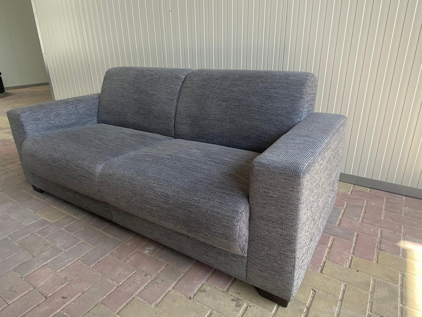 GRATIS LEVERING HEEL BENELUX + DACH Moderne Grijs Stoffen 3-zits Bankstel