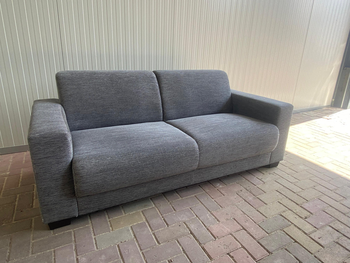 GRATIS LEVERING HEEL BENELUX + DACH Moderne Grijs Stoffen 3-zits Bankstel