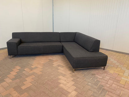 GRATIS LEVERING HEEL BENELUX + DACH Montel Donkergrijs Hoekbank