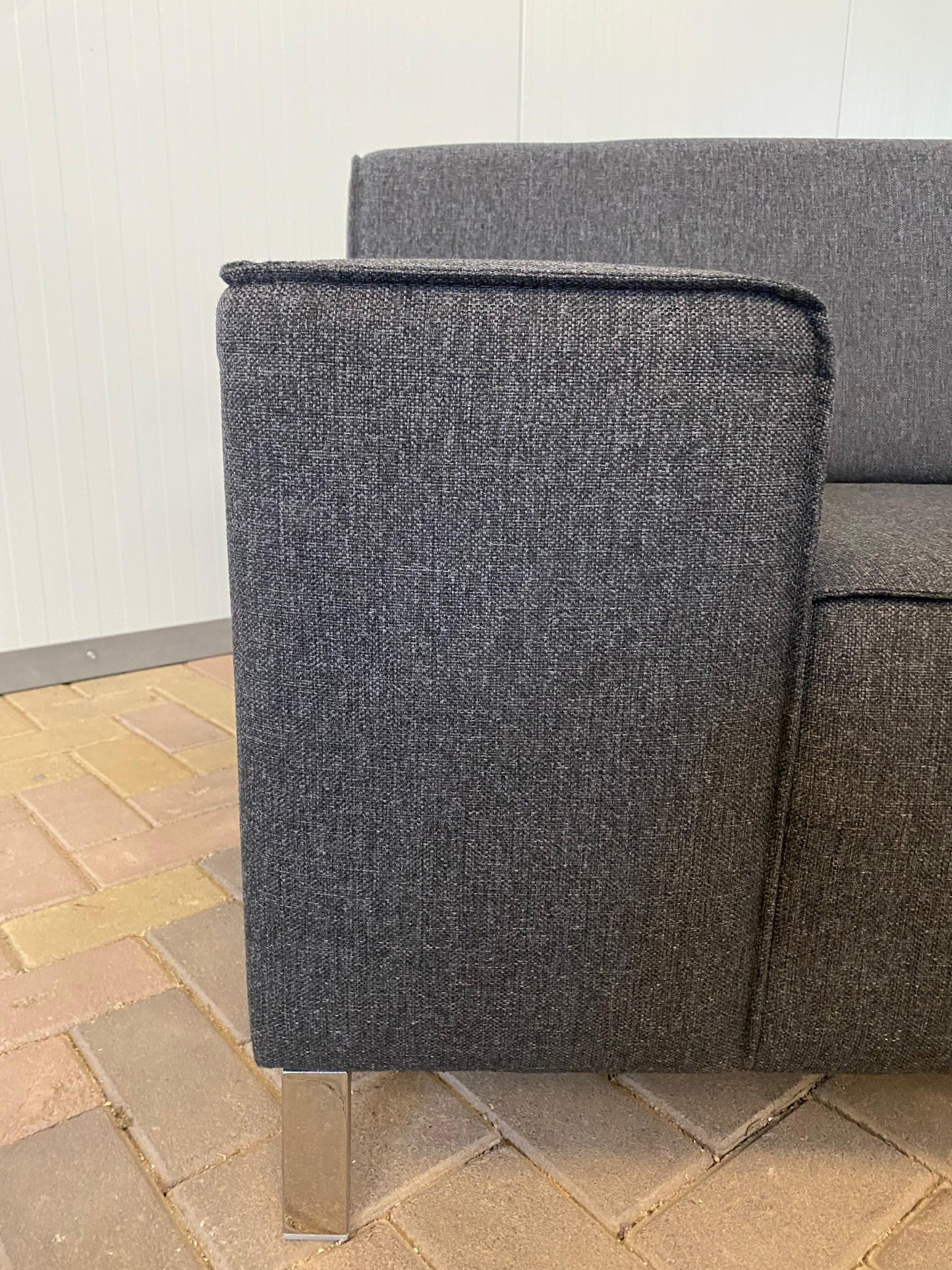 GRATIS LEVERING HEEL BENELUX + DACH Montel Donkergrijs Hoekbank