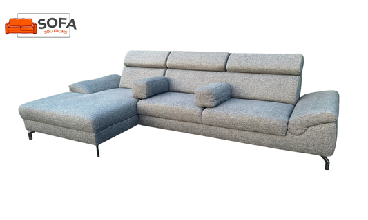 Montel Grijze Hoekbank met uitschuifbare zitvlakken - Premium Nederlands designcomfort - Flexibel loungen