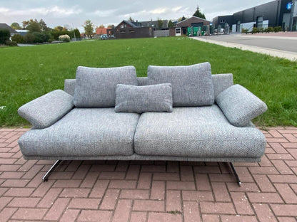 GRATIS LEVERING HEEL BENELUX + DACH Mooi Montel Grijs Stoffen Bankstel