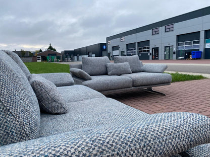 GRATIS LEVERING HEEL BENELUX + DACH Mooi Montel Grijs Stoffen Bankstel