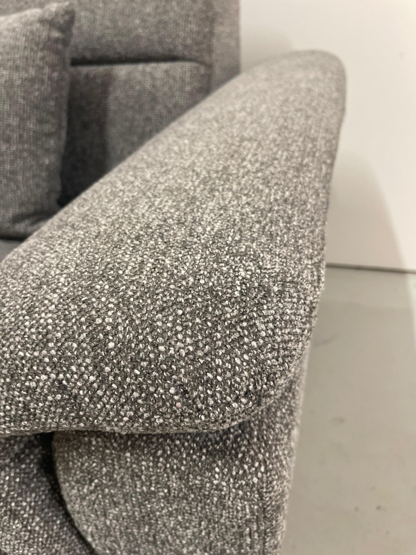 GRATIS LEVERING HEEL BENELUX + DACH Groot Grijze Stoffen U Bankstel