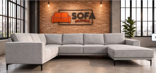 Grijs Stoffen U-Bankstel – Extra Grote Lounge Hoekbank – Gratis Levering