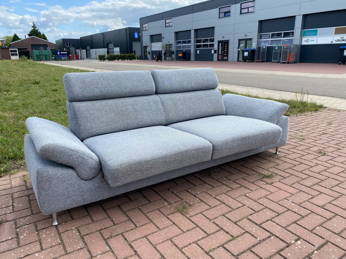 Montel Chicago stoffen 3-Zitsbank–Verstelbaar Comfort–Flexibel Lounge–Gratis Levering NL & BE