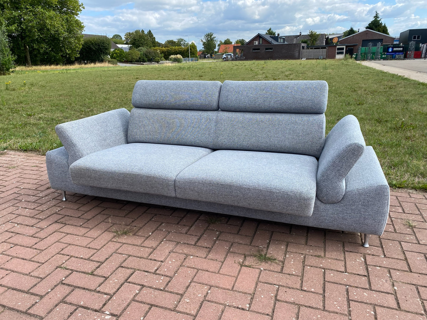 Montel Chicago stoffen 3-Zitsbank–Verstelbaar Comfort–Flexibel Lounge–Gratis Levering NL & BE