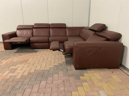 Natuzzi Editions B760 Leren Relax Hoekbank – Verstelbare Hoofdsteunen – Hoogwaardig Volnerfleer – Gratis Levering NL & BE