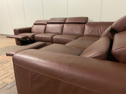 Natuzzi Editions B760 Leren Relax Hoekbank – Verstelbare Hoofdsteunen – Hoogwaardig Volnerfleer – Gratis Levering NL & BE