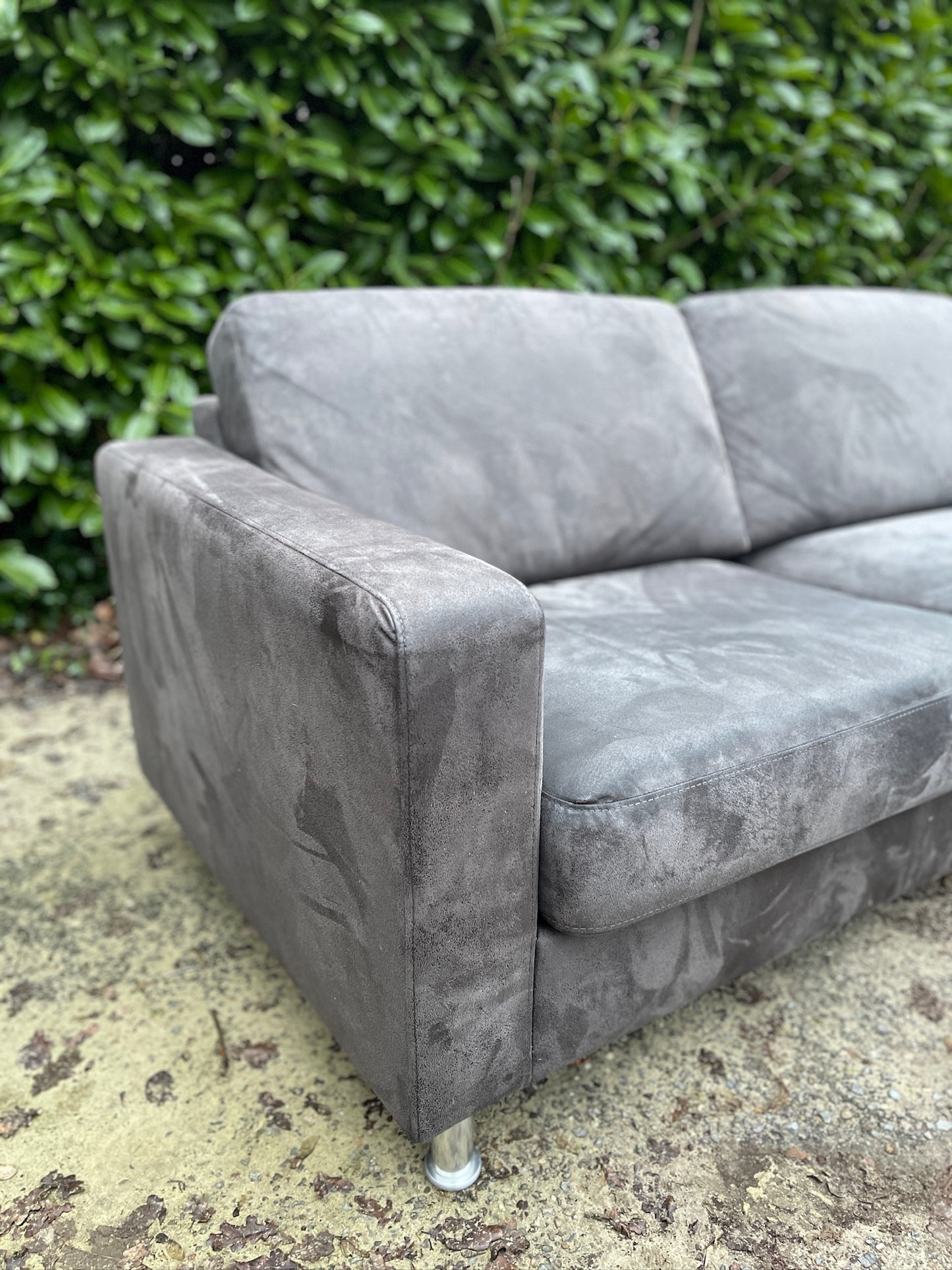 GRATIS LEVERING HEEL BENELUX + DACH Mooie Grote Antraciet Hoekbank