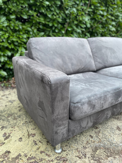 GRATIS LEVERING HEEL BENELUX + DACH Mooie Grote Antraciet Hoekbank