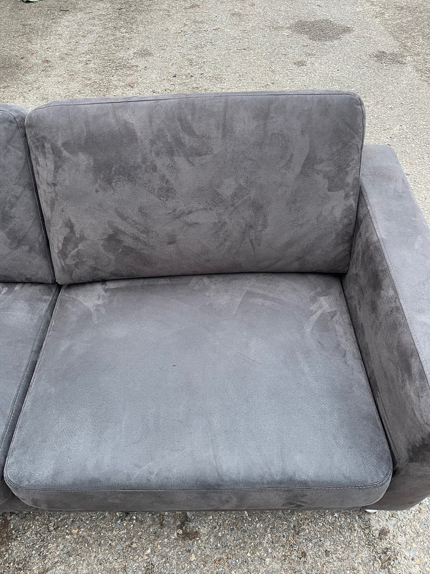 GRATIS LEVERING HEEL BENELUX + DACH Mooie Grote Antraciet Hoekbank