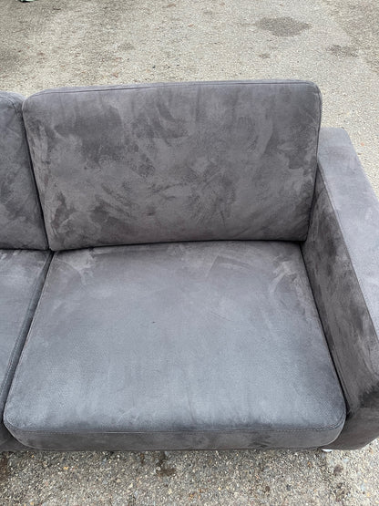 GRATIS LEVERING HEEL BENELUX + DACH Mooie Grote Antraciet Hoekbank