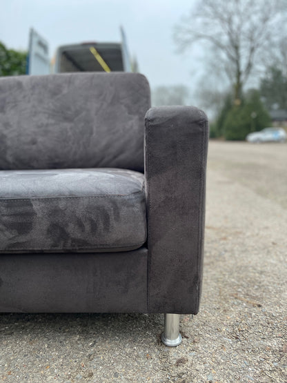 GRATIS LEVERING HEEL BENELUX + DACH Mooie Grote Antraciet Hoekbank