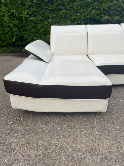 GRATIS LEVERING HEEL BENELUX + DACH Chateau d'Ax Echt Leer Hoekbank