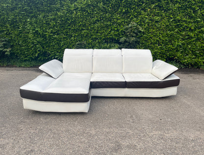 GRATIS LEVERING HEEL BENELUX + DACH Chateau d'Ax Echt Leer Hoekbank