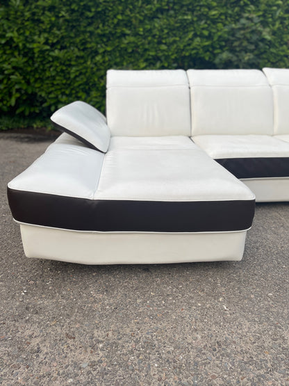 GRATIS LEVERING HEEL BENELUX + DACH Chateau d'Ax Echt Leer Hoekbank