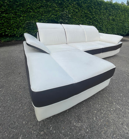 GRATIS LEVERING HEEL BENELUX + DACH Chateau d'Ax Echt Leer Hoekbank