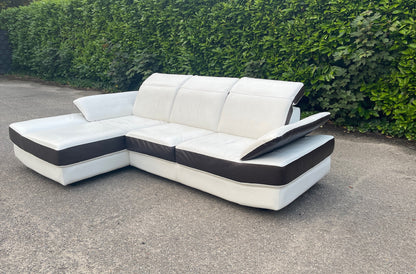 GRATIS LEVERING HEEL BENELUX + DACH Chateau d'Ax Echt Leer Hoekbank