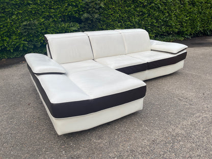 GRATIS LEVERING HEEL BENELUX + DACH Chateau d'Ax Echt Leer Hoekbank