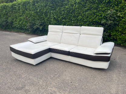 GRATIS LEVERING HEEL BENELUX + DACH Chateau d'Ax Echt Leer Hoekbank