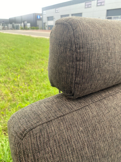 GRATIS LEVERING HEEL BENELUX + DACH Henders & Hazel Donkerbruine Stoffen Hoekbank