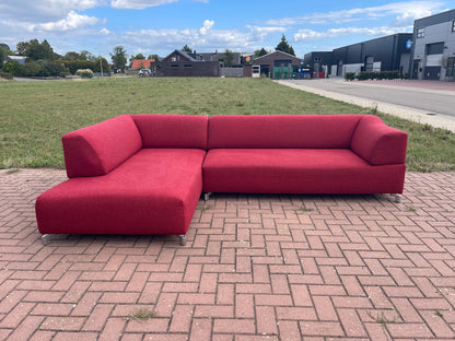 Leolux Faya Lobi hoekbank in het rood– Premium comfort en luxe design-Gratis Levering