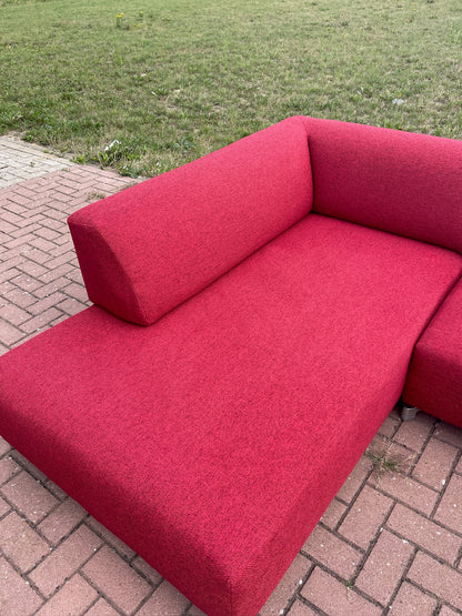 Leolux Faya Lobi hoekbank in het rood– Premium comfort en luxe design-Gratis Levering
