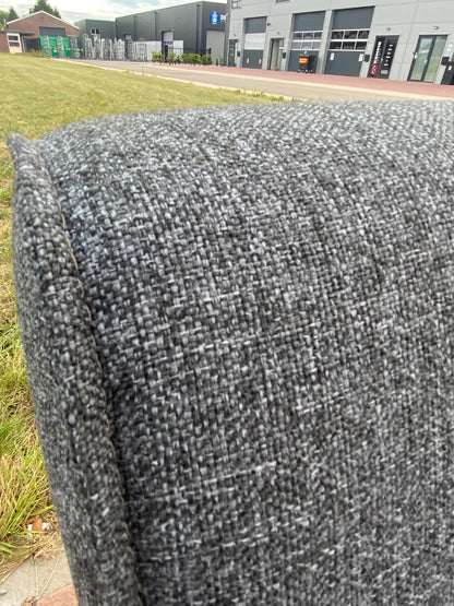 GRATIS LEVERING HEEL BENELUX + DACH Montel Donkergrijs Stoffen Hoekbank