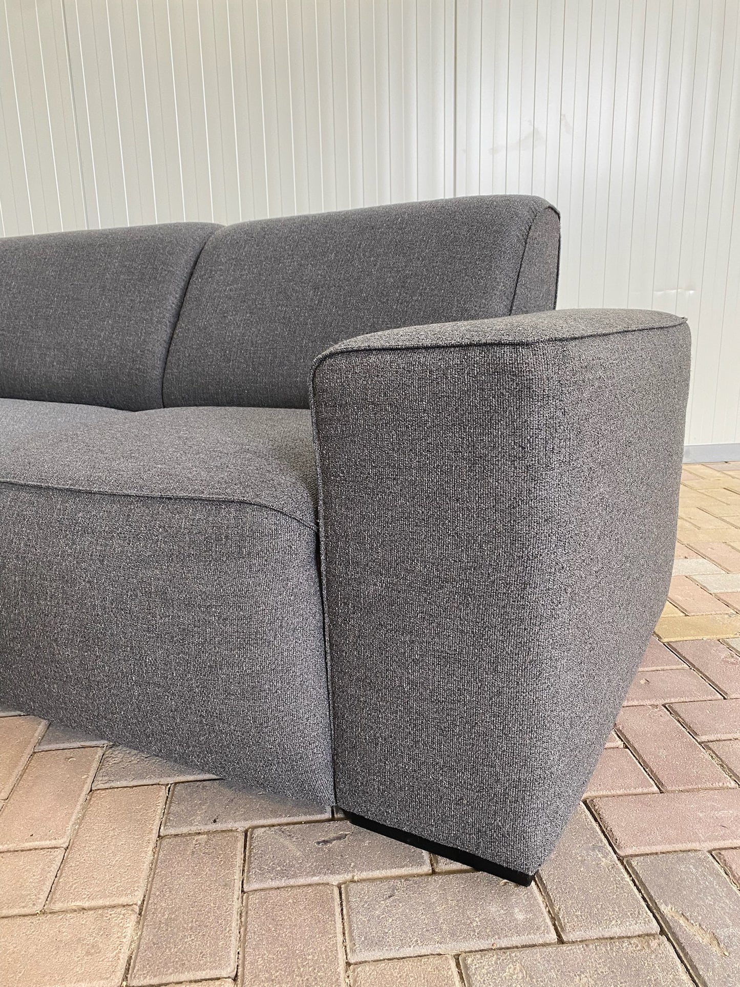 GRATIS LEVERING HEEL BENELUX + DACH Grote Stoffen Grijs U Bankstel