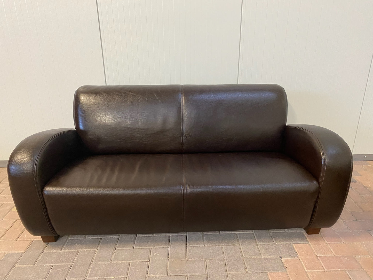 GRATIS LEVERING HEEL BENELUX + DACH Bruin Echt Leer Bankstel 3+2,5 Zits