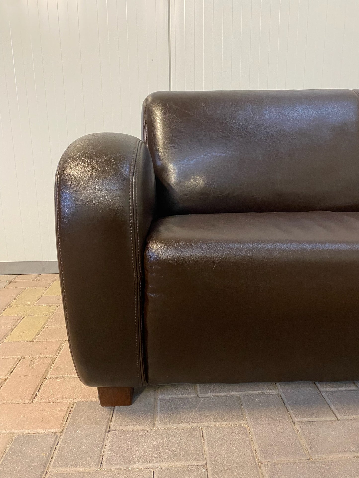 GRATIS LEVERING HEEL BENELUX + DACH Bruin Echt Leer Bankstel 3+2,5 Zits