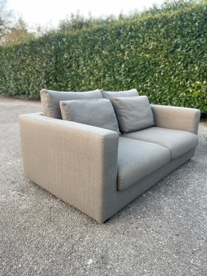 GRATIS LEVERING HEEL BENELUX + DACH Taupe VIP Seats 2x 2,5-zits Stoffen Bankstel