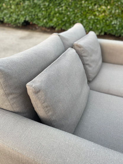 GRATIS LEVERING HEEL BENELUX + DACH Taupe VIP Seats 2x 2,5-zits Stoffen Bankstel