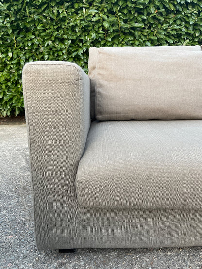 GRATIS LEVERING HEEL BENELUX + DACH Taupe VIP Seats 2x 2,5-zits Stoffen Bankstel