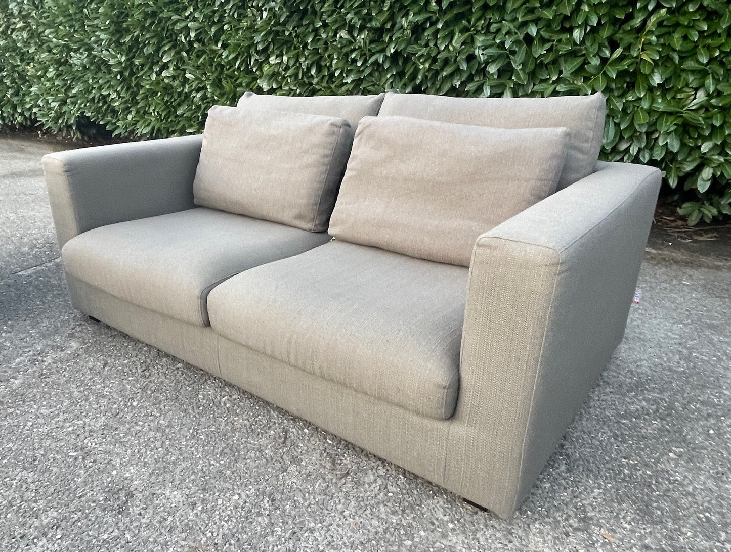 GRATIS LEVERING HEEL BENELUX + DACH Taupe VIP Seats 2x 2,5-zits Stoffen Bankstel