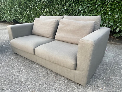 GRATIS LEVERING HEEL BENELUX + DACH Taupe VIP Seats 2x 2,5-zits Stoffen Bankstel