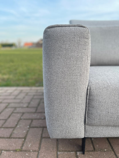 GRATIS LEVERING HEEL BENELUX + DACH Montel Grijs 4-zits Stoffen Bankstel