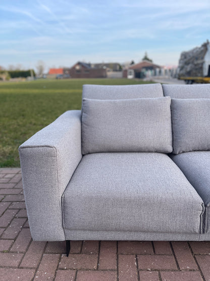 GRATIS LEVERING HEEL BENELUX + DACH Montel Grijs 4-zits Stoffen Bankstel