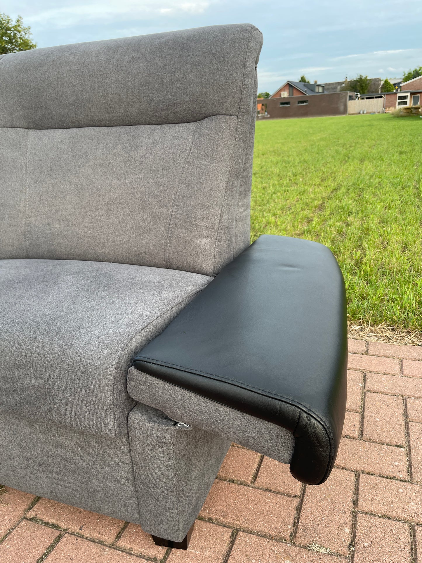 GRATIS LEVERING HEEL BENELUX + DACH 3 + 2,5 Zits Antraciet Verstelbare Bankstel