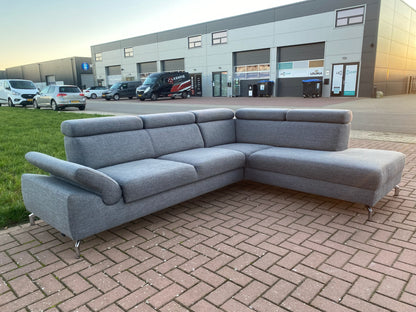 GRATIS LEVERING HEEL BENELUX + DACH Montel Grijze Hoekbank